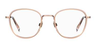 Premium Women Levi's Model Eyeglasses: LV 1027 - Gold Nude- SpecSMART Eye Clinic (Front View)
